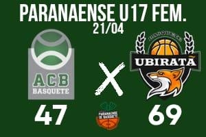 ACB X ABU UBIRATÃ